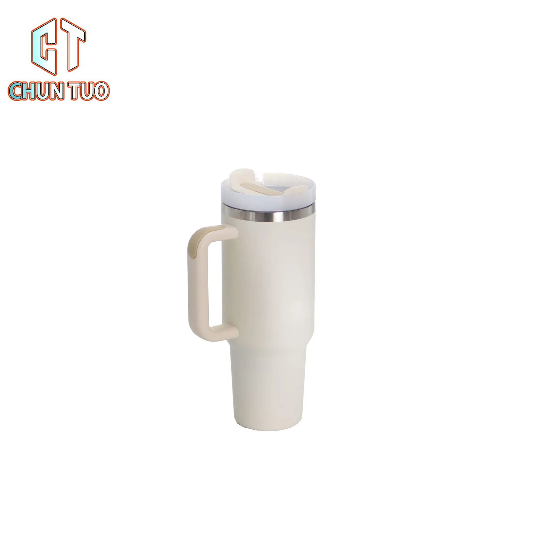 With Logo 40oz Mug Tumbler With Handle Insulated Tumblers Lids Straw Stainless Steel Coffee Termos Cup j;lk 40oz Second generation