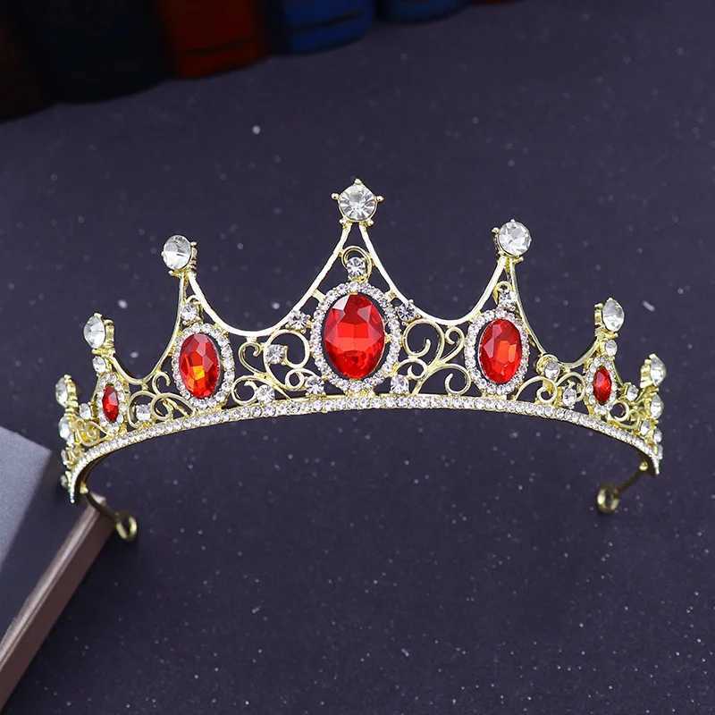 Headbands Princess Metal Tiaras Small Crown Headband for Girls Dance Headdress Party Birthday Wedding Hair Jewelry Head OrnamentsL2401015