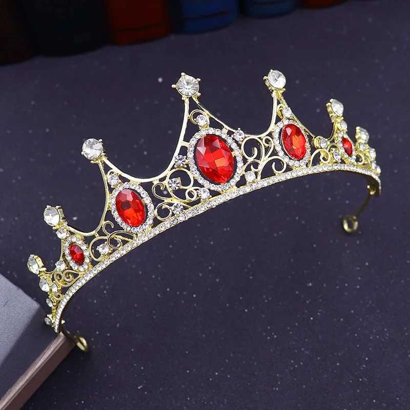 Headbands Princess Metal Tiaras Small Crown Headband for Girls Dance Headdress Party Birthday Wedding Hair Jewelry Head OrnamentsL2401015