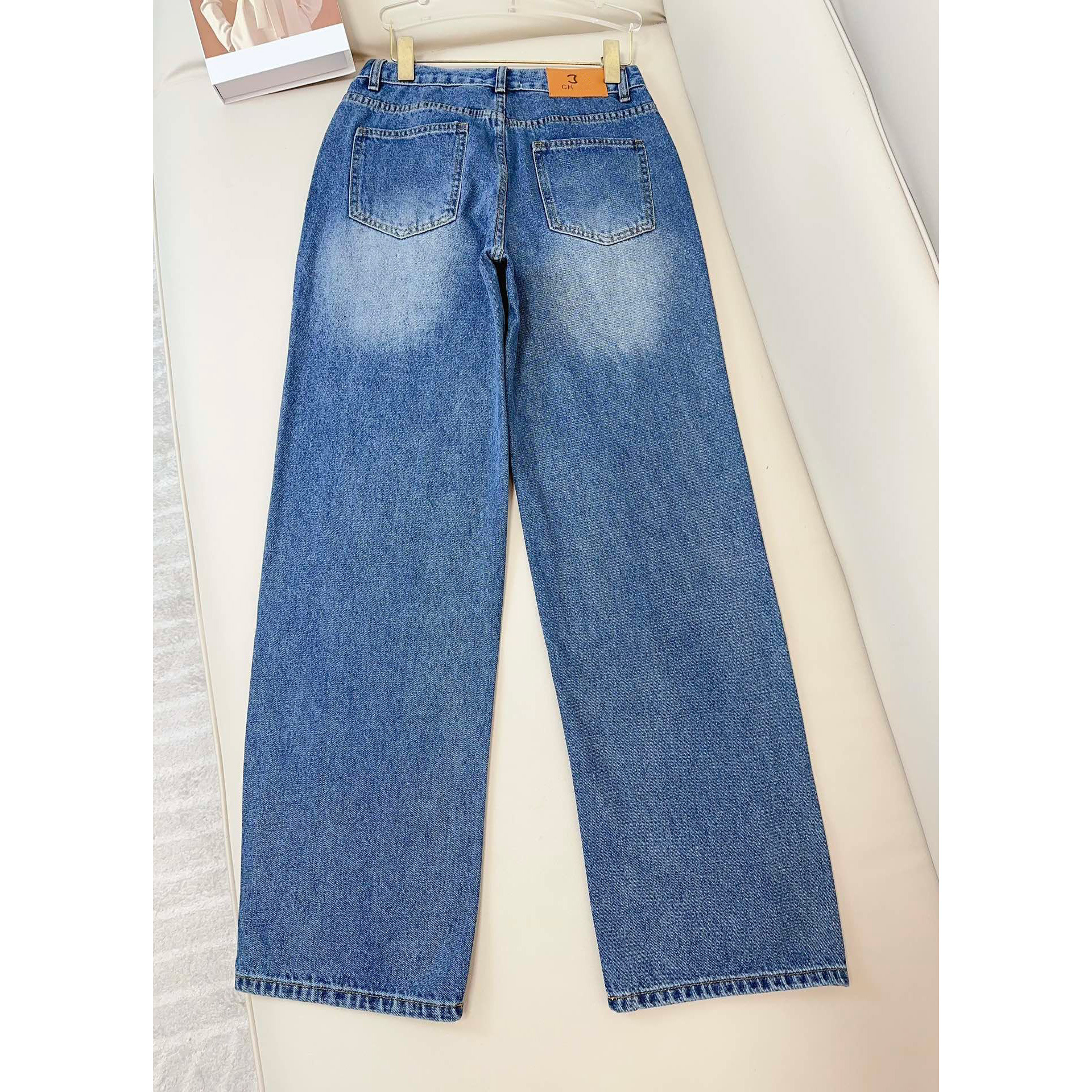 Jeans Womens Designer byxa ben Öppna gaffel tät capris denim byxor tillsätt fleece tjockare varm bantning jean byxor märke kvinnor kläder broderi tryck zsbl