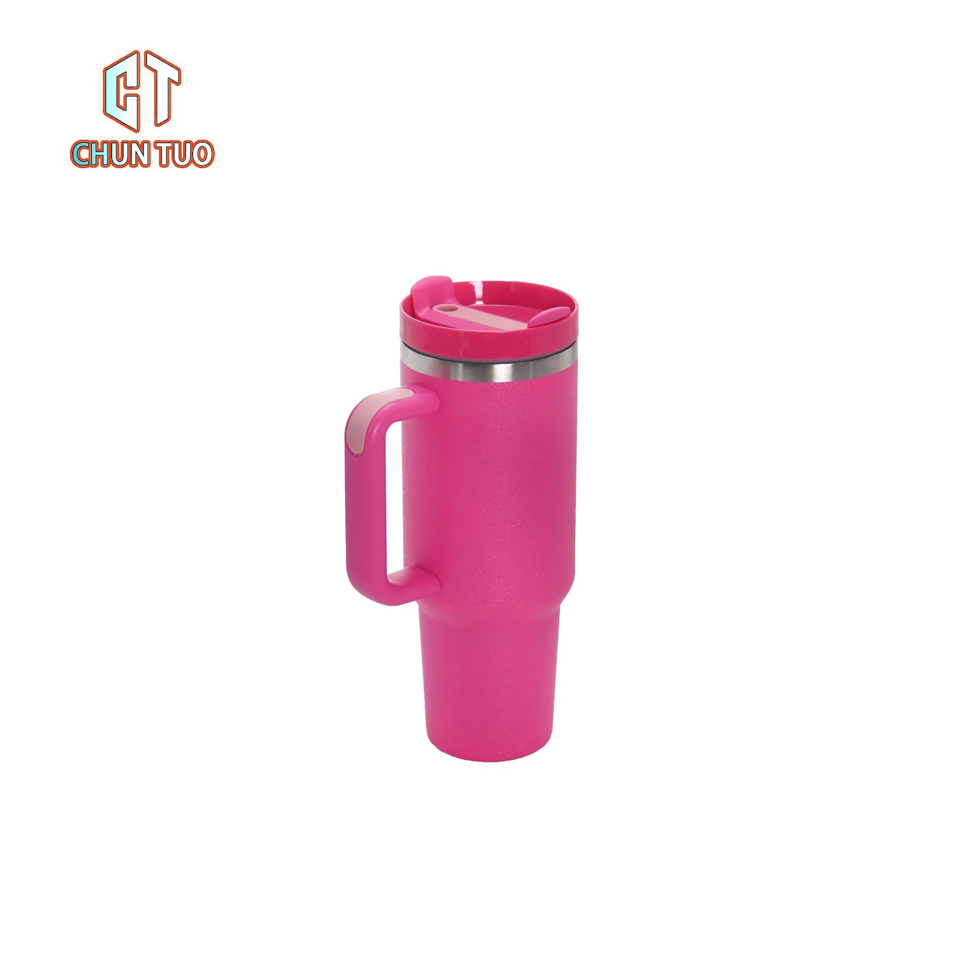 With Logo 40oz Mug Tumbler With Handle Insulated Tumblers Lids Straw Stainless Steel Coffee Termos Cup j;lk 40oz Second generation