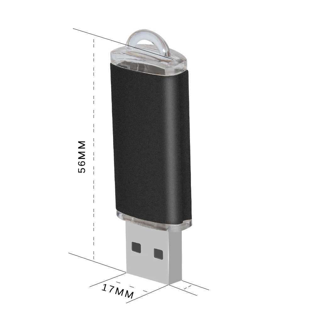 USB Flash Drives Hot koop metalen USB Flash Drive 4 gb 8 gb 16 gb flash disk Pendrive 32 gb 64 gb memory stick USB 2.0 Flash USB Stick pen drive