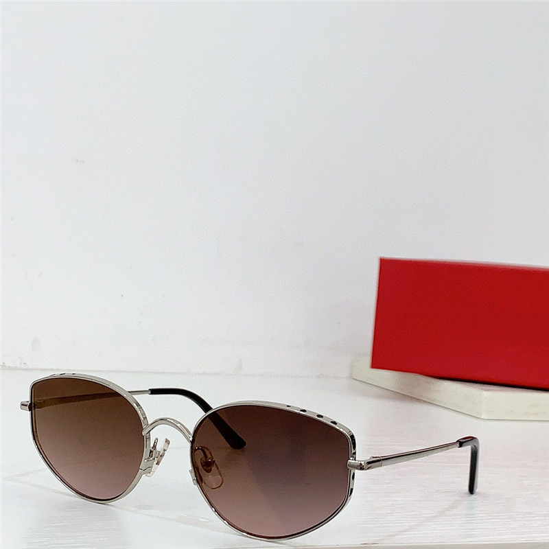 Nouveau design de mode lunettes de soleil œil de chat 0300S monture en métal style simple et populaire polyvalent extérieur UV400 lunettes de protection