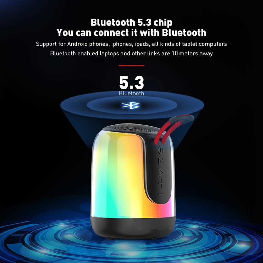 Bookshelf Speakers K9 Bluetooth Speakers Portable Wireless Audio Home Outdoor Stereo Soundbar Color Lighting Surround Subwoofer For Kitchen Office