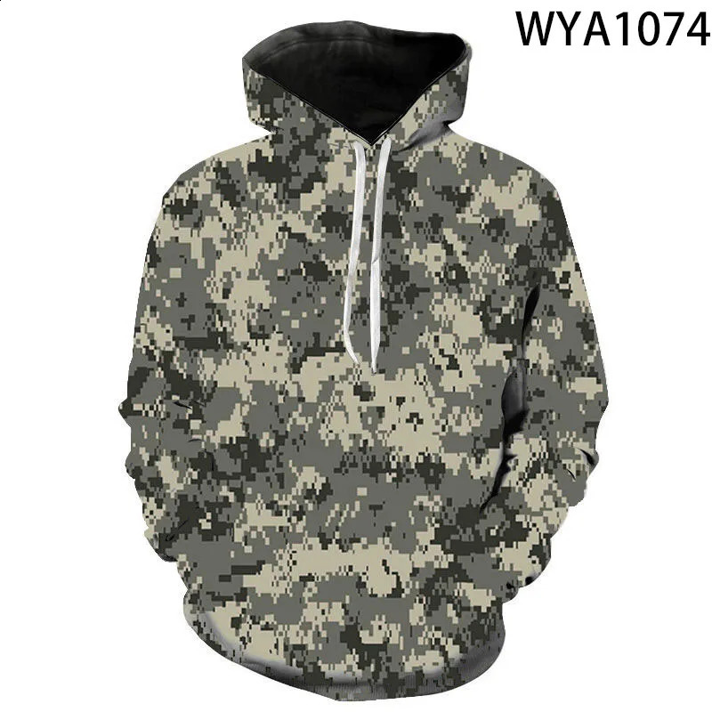 Sweat-shirt à capuche de Camouflage pour hommes et femmes, mode pour enfants, impression 3d, pulls, Streetwear, vestes Cool, 240117