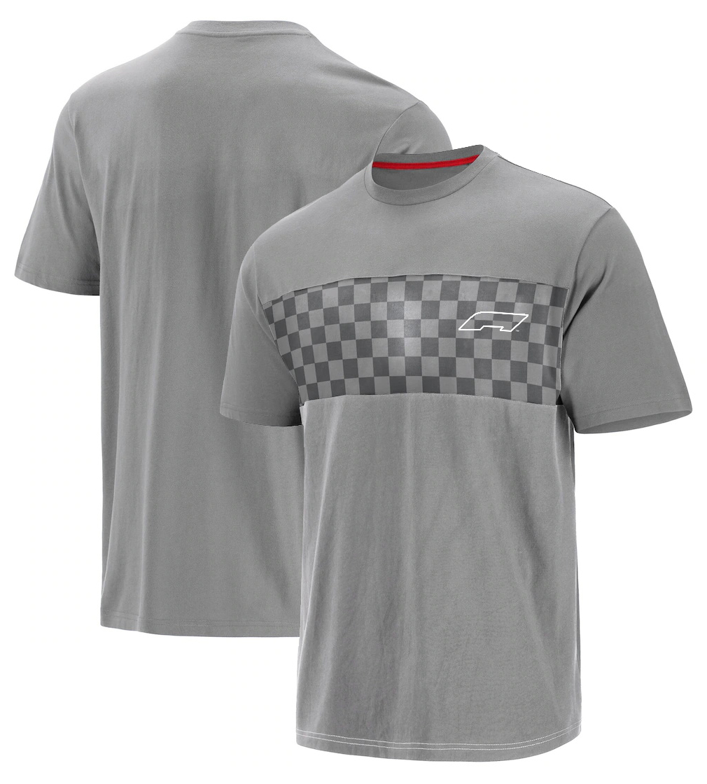 Nouveau costume de course de la série F1 T-shirt officiel de pilote à manches courtes du pilote de l'équipe F1, chemises de fans personnalisées de taille.