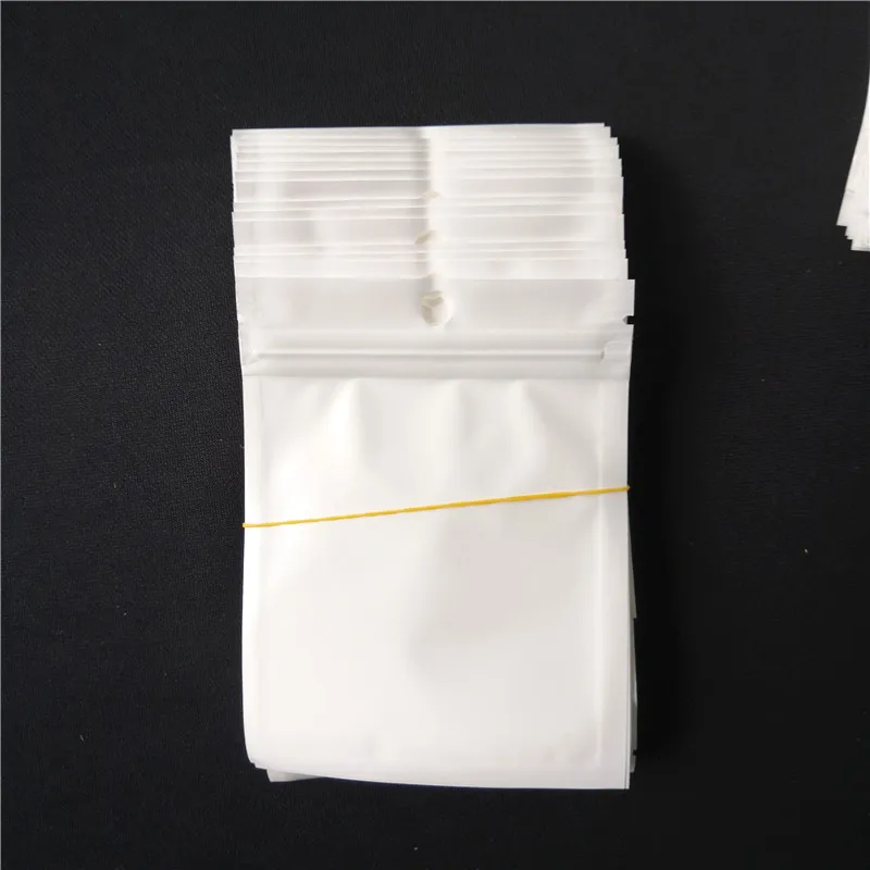 wholesale Clair + perle blanche en plastique Poly OPP emballage fermeture à glissière Zip lock Emballages de vente au détail Bijoux alimentaire Sac en plastique PVC Petite grande taille pour les entreprises