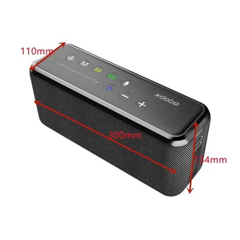 本棚スピーカーXdobo X8 Max 100W Ultra-High Power Outdoor Portable Desktop Bluetoothスピーカーモバイル充電防水TWSコンピューターサブウーファー