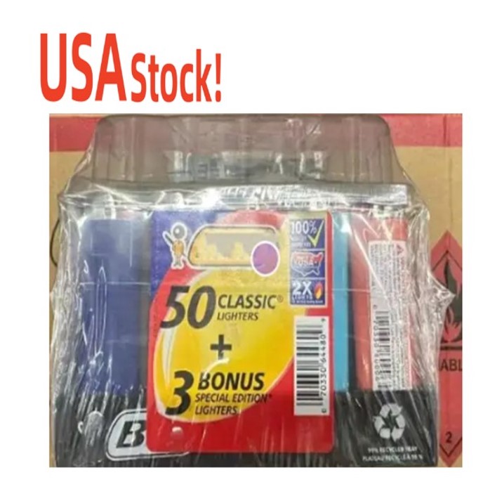 USA Stock !!!Étui en armure en métal pour BIC J6 Lighters Cover Socches Ice Max J6 Big Lighter General Plastic Body Protection Accessoires plus légers dans un plateau