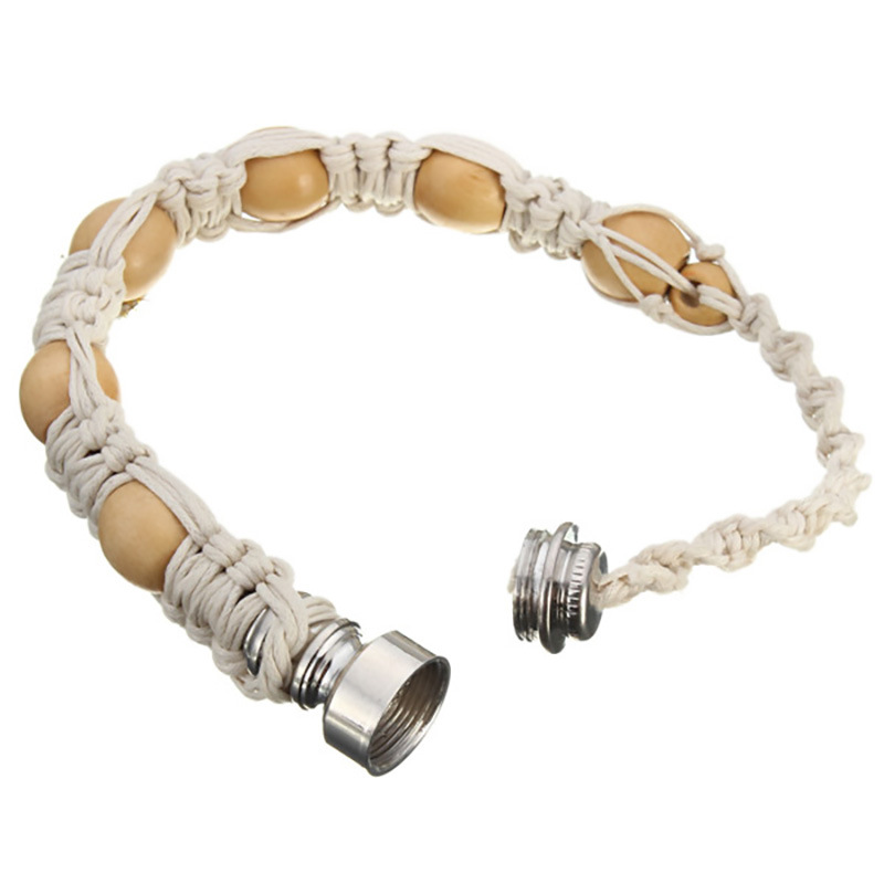 Bracelet portable Pipe à fumer Bracelet en perles de métal Porte-cigarette Bracelet fait à la main Pipes Hommes et femmes Cadeaux Accessoires pour fumer