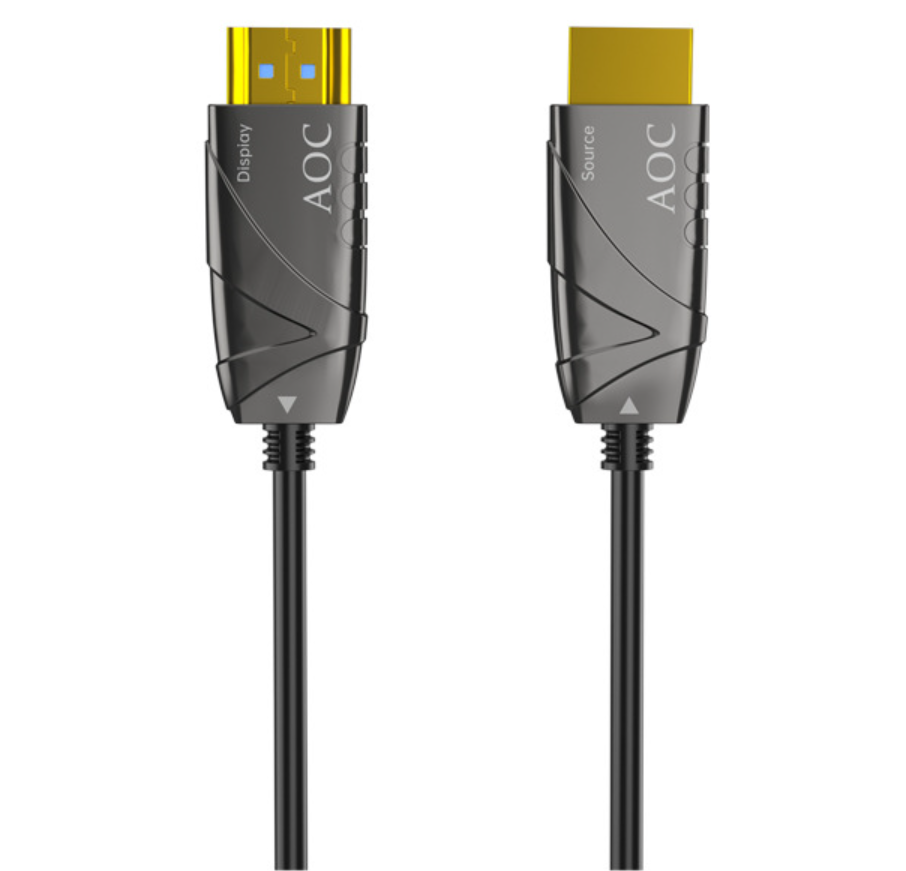 Cabo de fibra óptica HDMI 4K 60Hz 60m,70m,80m,90m,100m AOC HDMI Cabo de fibra de alta velocidade 18Gbps HDR ARC HDCP2.2 HDTV Projetor