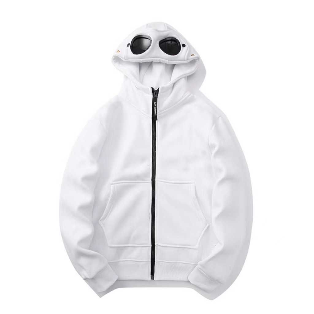 Men's Hoodies Sweatshirts Ss Autumnwinter Trendy Brand New Glasses Cardigan with Zipper and Plush Hoodie Hiphop Unisex Style