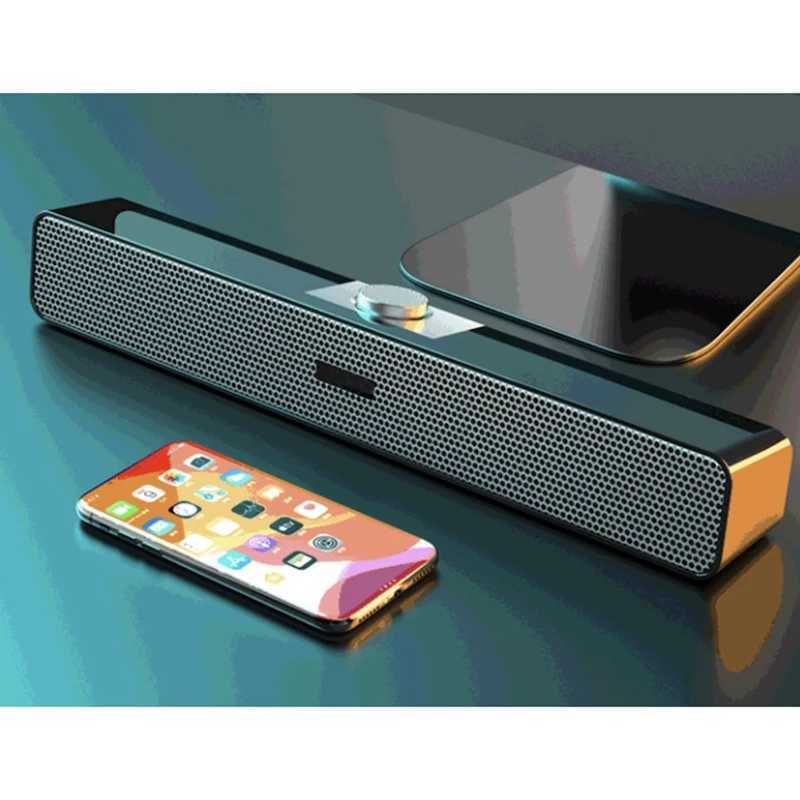 Bookshelf Speakers 4D Surround Soundbar Bluetooth 5.0 Computer Speakers Wired Stereo Subwoofer For Laptop PC Home Theater