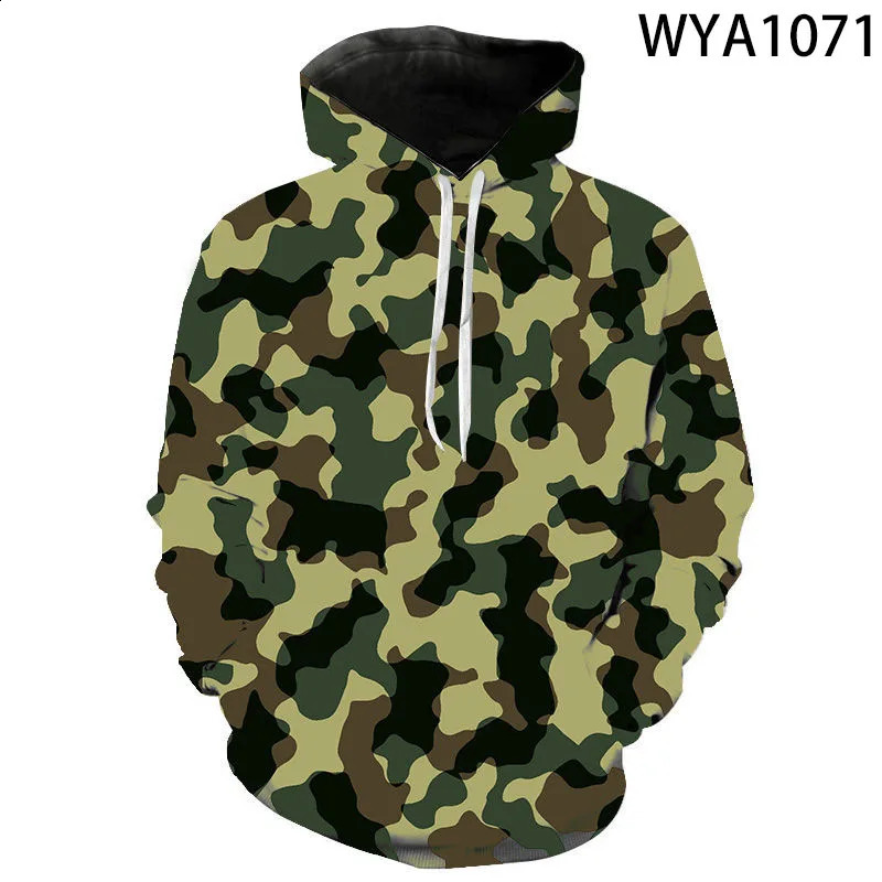 Sweat-shirt à capuche de Camouflage pour hommes et femmes, mode pour enfants, impression 3d, pulls, Streetwear, vestes Cool, 240117
