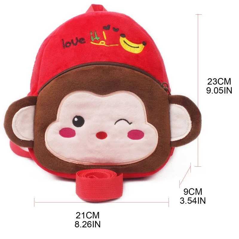 Handbags Toddler Backpack Plush Animal Backpack for Kids Soft Mini Backpack for Girls Monkey Cat DinosaurToys Birthday Christmas Gift