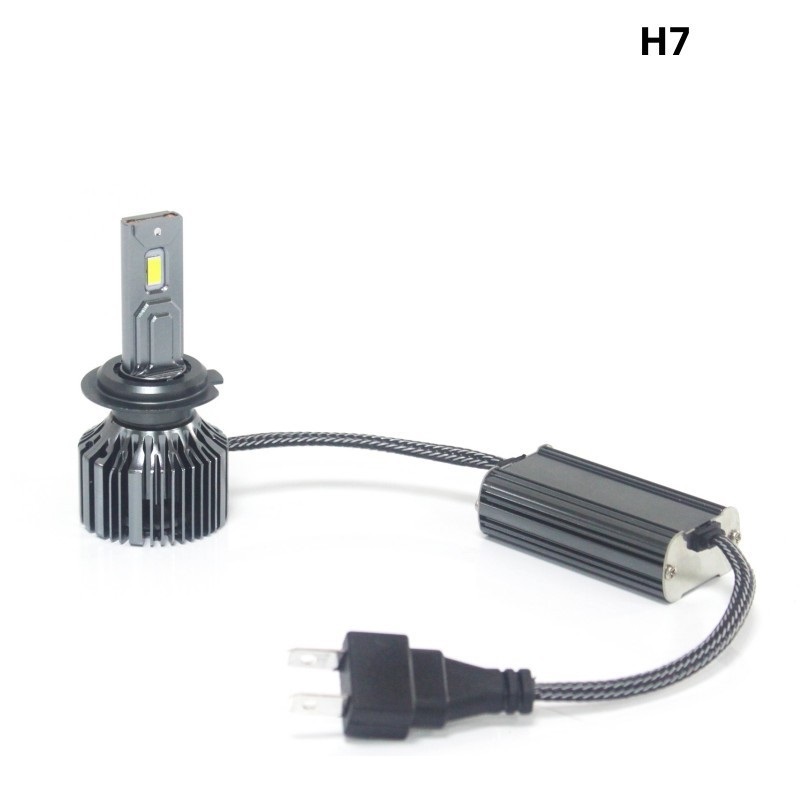 Lâmpada canbus para farol de carro, 100w, h7, h4, h8, h9, h11, hb3, 9005, hb4, 9006, 20000lm, tubo de cobre duplo, luzes para automóveis