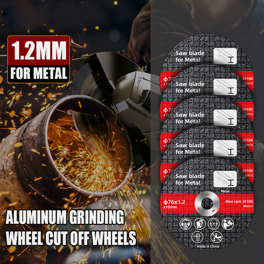 10-76mm discos de corte de metal para lixar moagem cortar círculo rodas lâminas de serra discos acessórios de moedor de ângulo elétrico