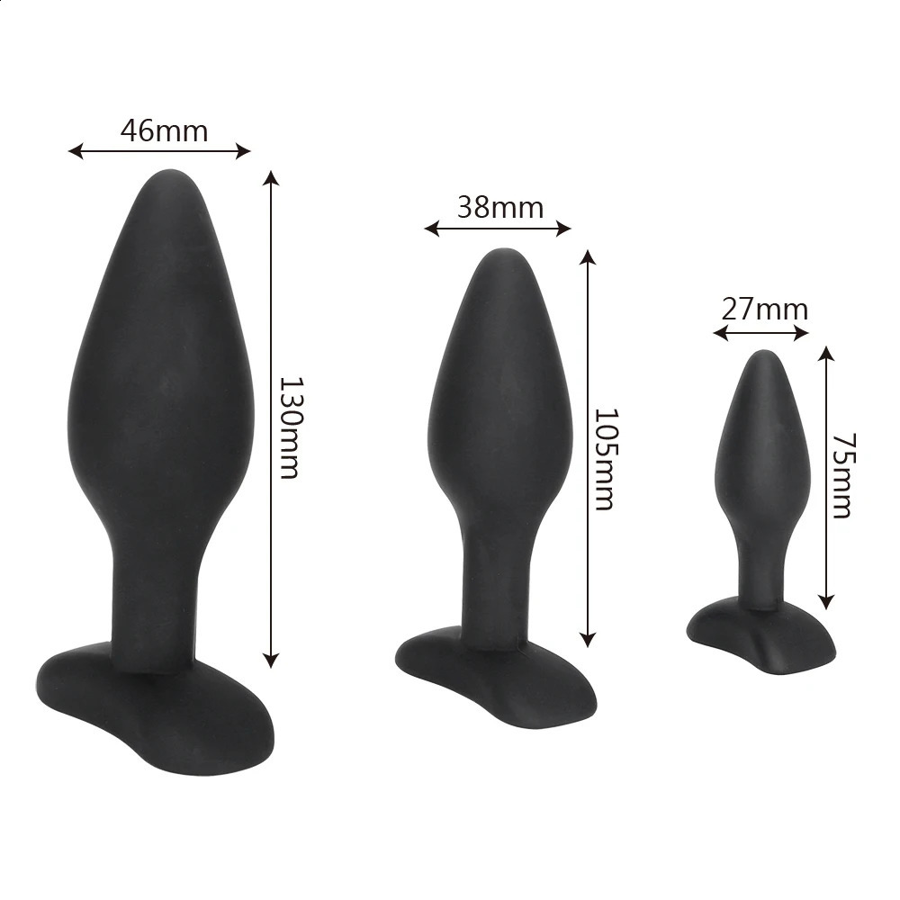 OLO Set SML Anale Plug Dilatator Prostaat Massager Trainer Butt Speeltjes voor Mannen Vrouwen Gay Volwassen Producten 240117