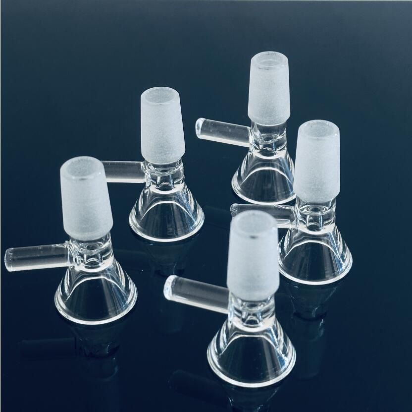 14mm bowl and 18mm glass Male Joint Handle Beautiful Slide piece smoking Accessories For Bongs