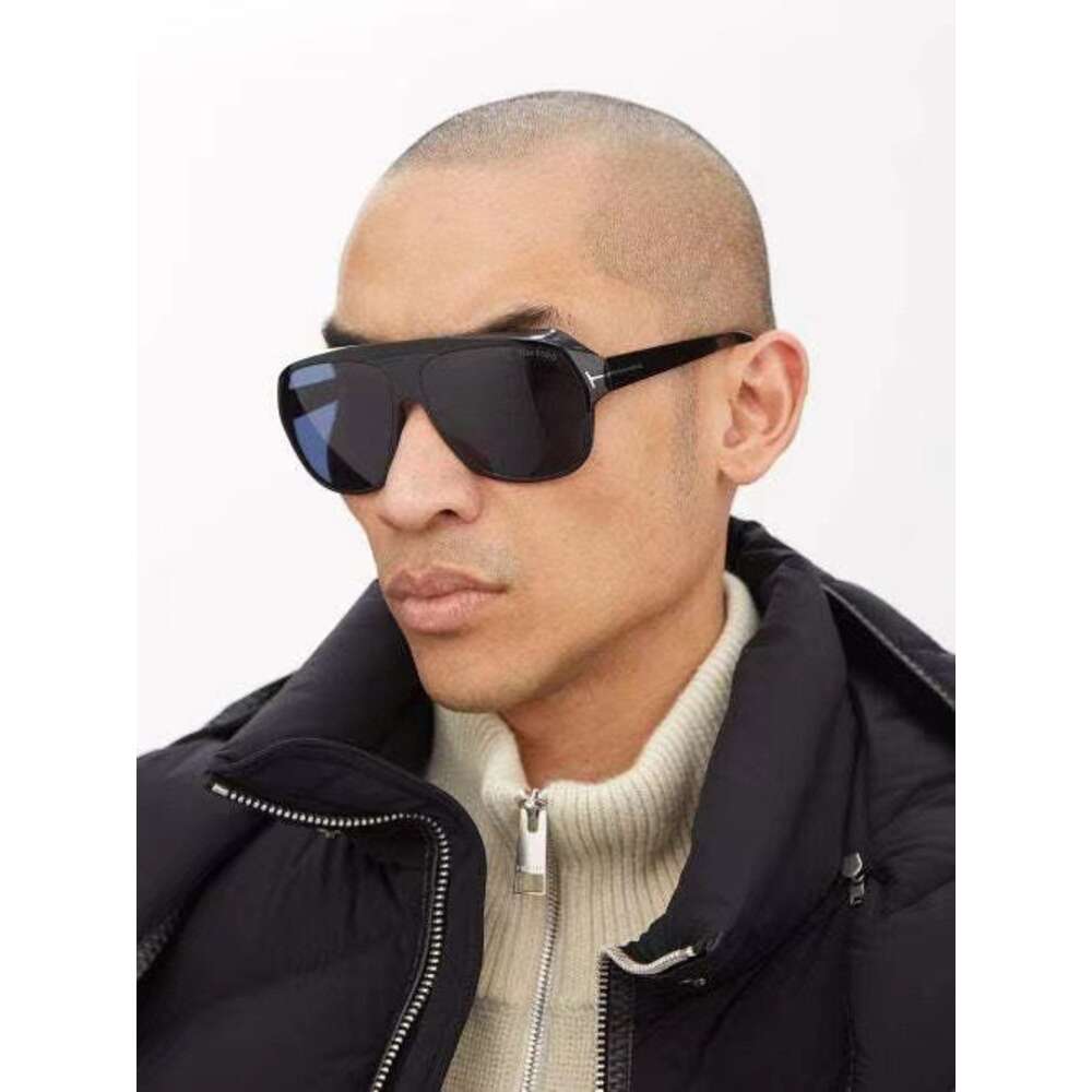 2023 European and American Cross-border Box Personalized Tom Sunglasses for Men and Women Minimalist Trend Thick Frame Thick Leg Sunglasses in Stock