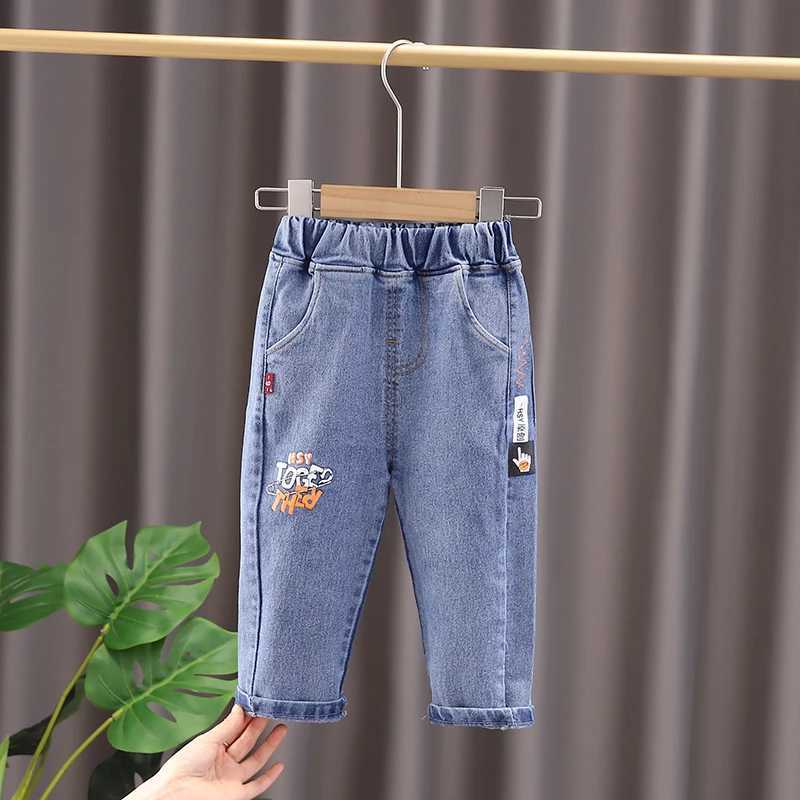 Jeans Nouveau chaud bébé garçons filles jean pantalons enfants pantalons garçons filles jean garçons pantalons décontractés dessin animé jean enfants 1 2 3 4 ans