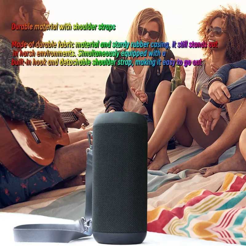 Alto-falantes de estante sem fio Bluetooth alto-falante portátil 20W de alta potência esportes ao ar livre à prova d'água alto-falante hifi estéreo subwoofer surround soundbar