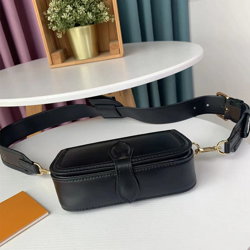 Leather saddle cross body bag twin set satchel fashion shoulder bag handbag for men presbyopic mini package shoulder bag lady wholesale 2024 pure new