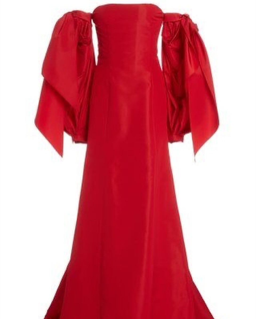 Robe de bal longue rouge sans bretelles, style sirène, en taffetas, plissée, sans manches, robe de soirée Maxi formelle pour femmes