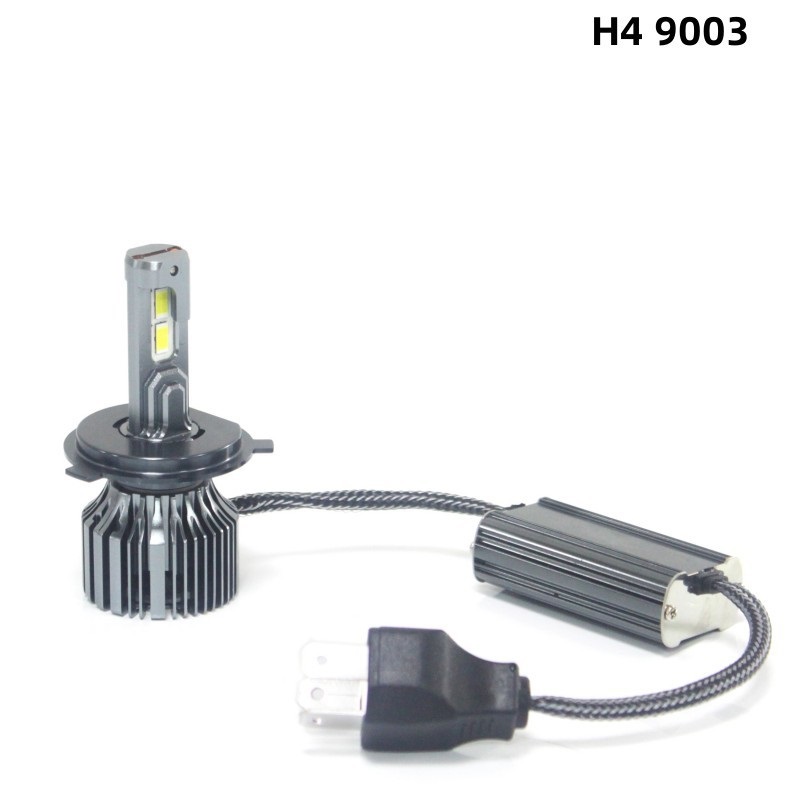 Lâmpada canbus para farol de carro, 100w, h7, h4, h8, h9, h11, hb3, 9005, hb4, 9006, 20000lm, tubo de cobre duplo, luzes para automóveis