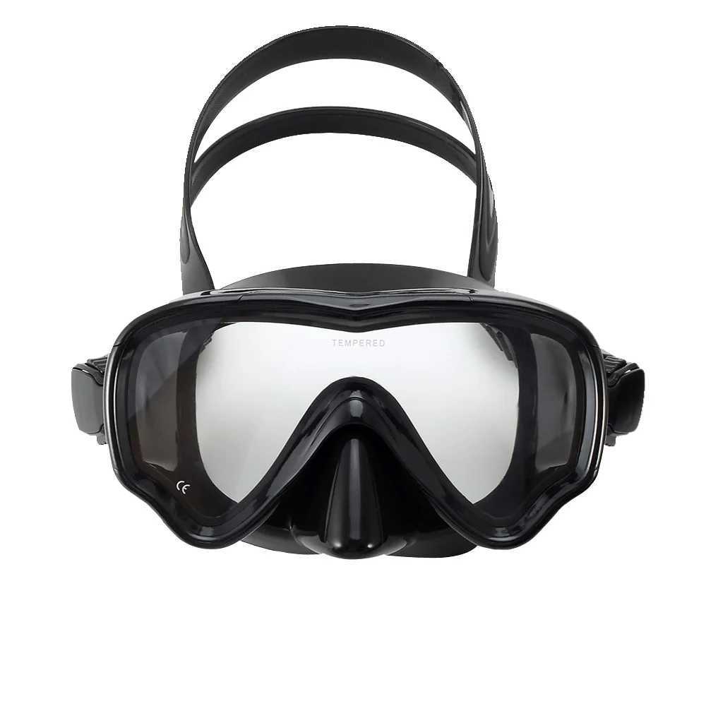 Diving Accessories Professional Kids Snorkel Swim Mask Child Diving Mask Anti-Fog Swimming Goggles With Nose Cover For Snorkeling Swimming Training 240118