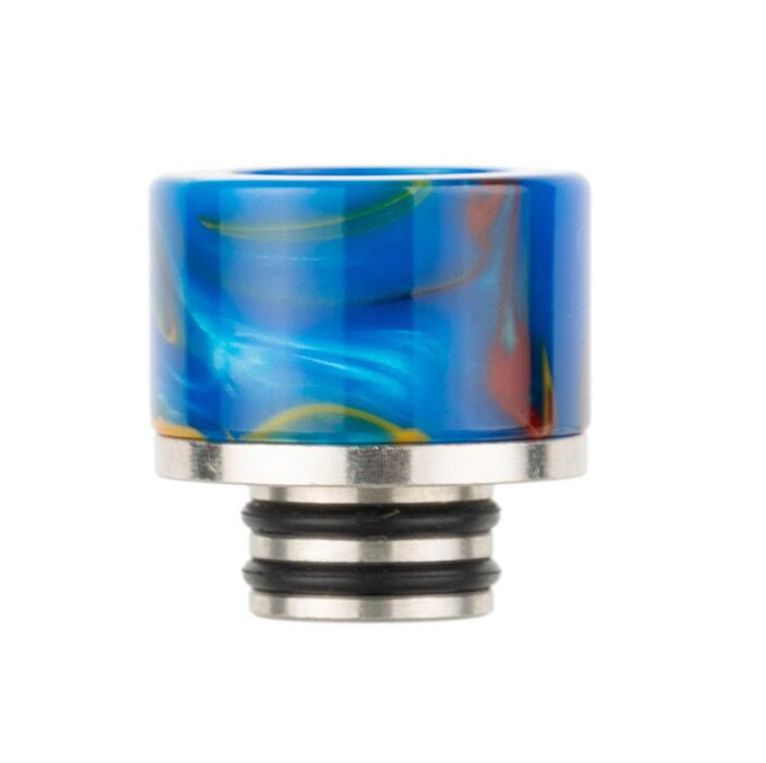 Miglior Drip Tip 510 Wide Bore SS + bocchino colorato in resina epossidica accessori fumatori con filo 510 Falcon