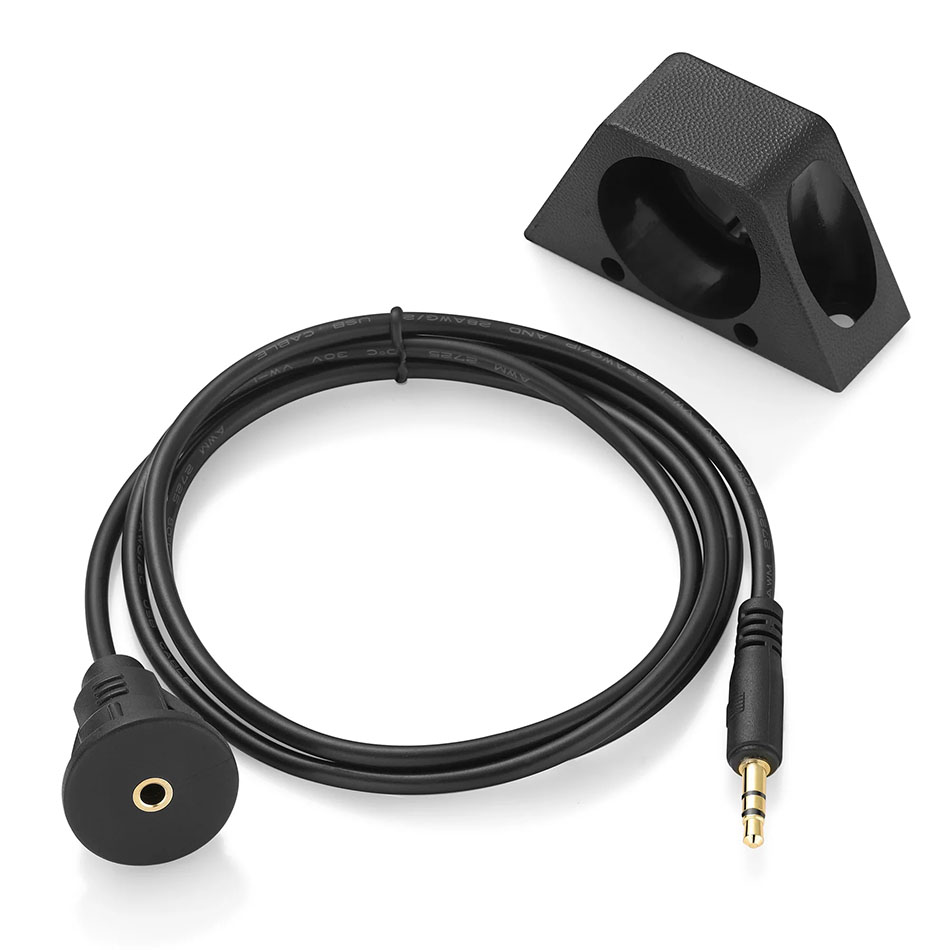 3.5mm Male to Female Car Truck Dashboard Panel Flush Mount Cable AUX Audio Jack Waterproof Extension Cable