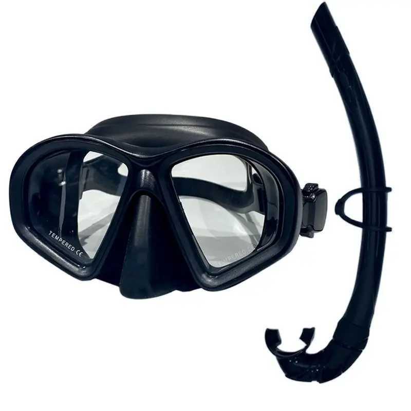 Diving Accessories Snorkeling mask Swimming training Environmentally friendly silica gel ventilation tube Dinving mask set 240118