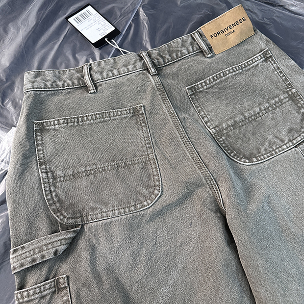Dżinsy męskie luźne zwykłe proste jesienne spodnie US S-xl