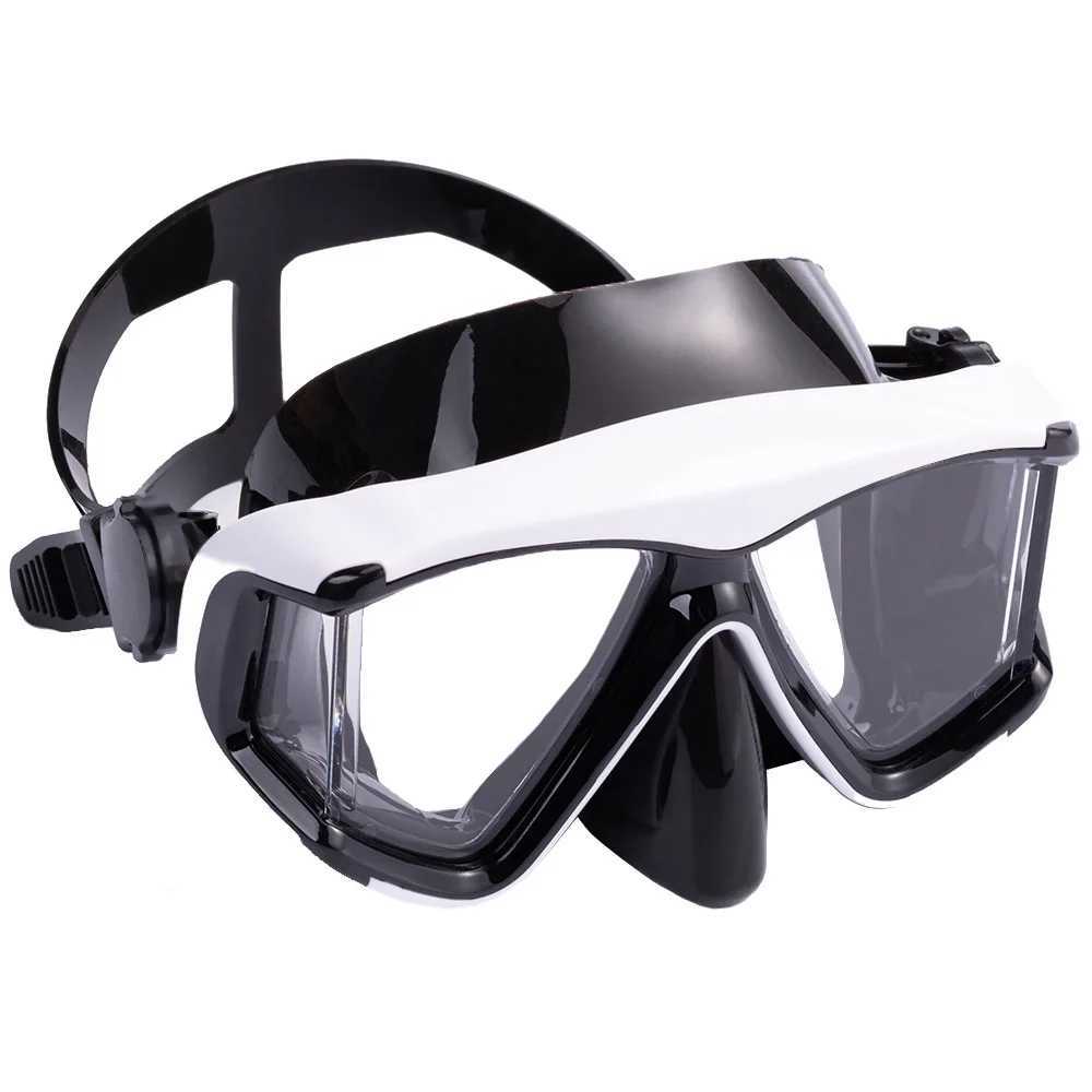 Accessoires de plongée Myopie optique Snorkel Masque de plongée Lunettes de natation Myope Short Sighted Gear Panoramique Large Vue Adulte Jeune -1.0To-6.0 240118