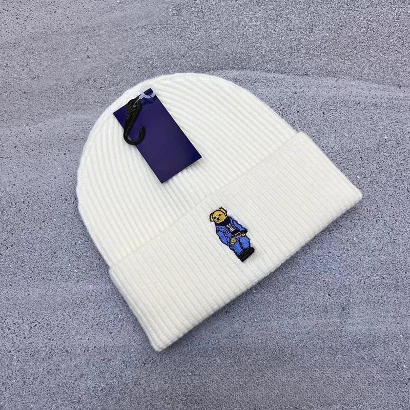 Bonnet tricoté pour hommes et femmes, bonnet brodé, couleur unie, chaud, tête de mort, casquette de Couple, automne hiver, nouveau