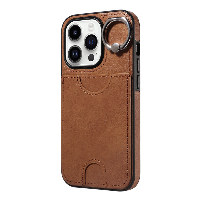 Capa de telefone luxuosa de couro Vogue com suporte de anel para iPhone 15 14 13 12 11 Pro Max Samsung Galaxy S24 S22 S23 Ultra resistente com slot para cartão de visita e suporte de embreagem, capa traseira