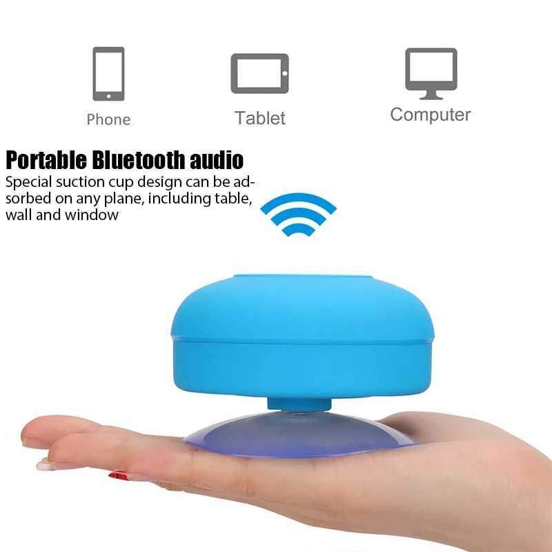 Altoparlanti da scaffale Mini altoparlante Bluetooth Audio da bagno impermeabile Altoparlanti da doccia wireless Luce RGB telefono Soundbar Altoparlante auto a mani libere