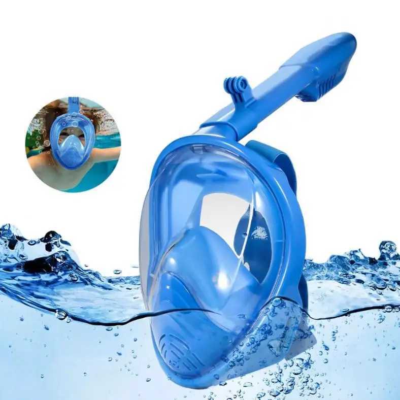 Accesorios de buceo NUEVA máscara de snorkel de cara completa Máscaras de buceo para niños con un innovador sistema antifugas para evitar la niebla Gear 180 Panoram Drop Shipping 240118