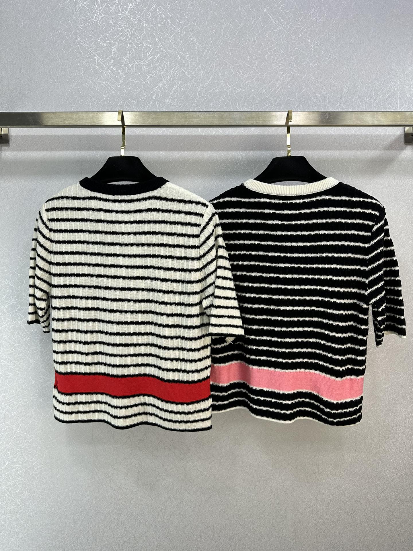 11001 2024 Runway Summer Brand Same Style Sweater 3/4 Sleeve Crew Neck Fashion Clothes High Quality Womens weilanG708