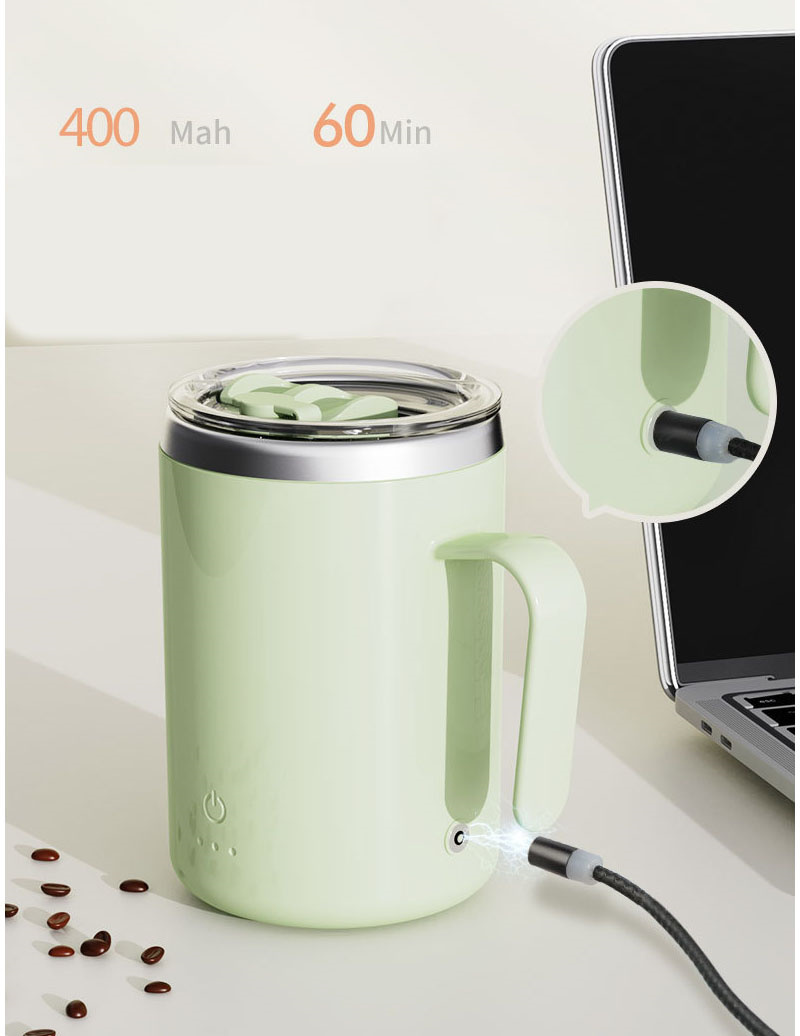 Coffee cup, stainless steel, water tumbler, car mug, water bottle lazy automatic stirring coffees stainles steels cups