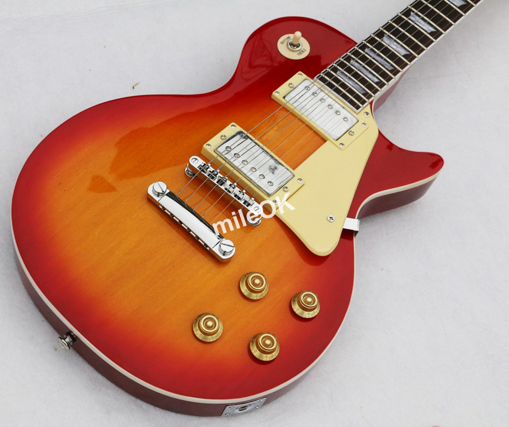 Custom Shop Slash Cherry Red LP E-Gitarre, Lep Standard-Gitarre