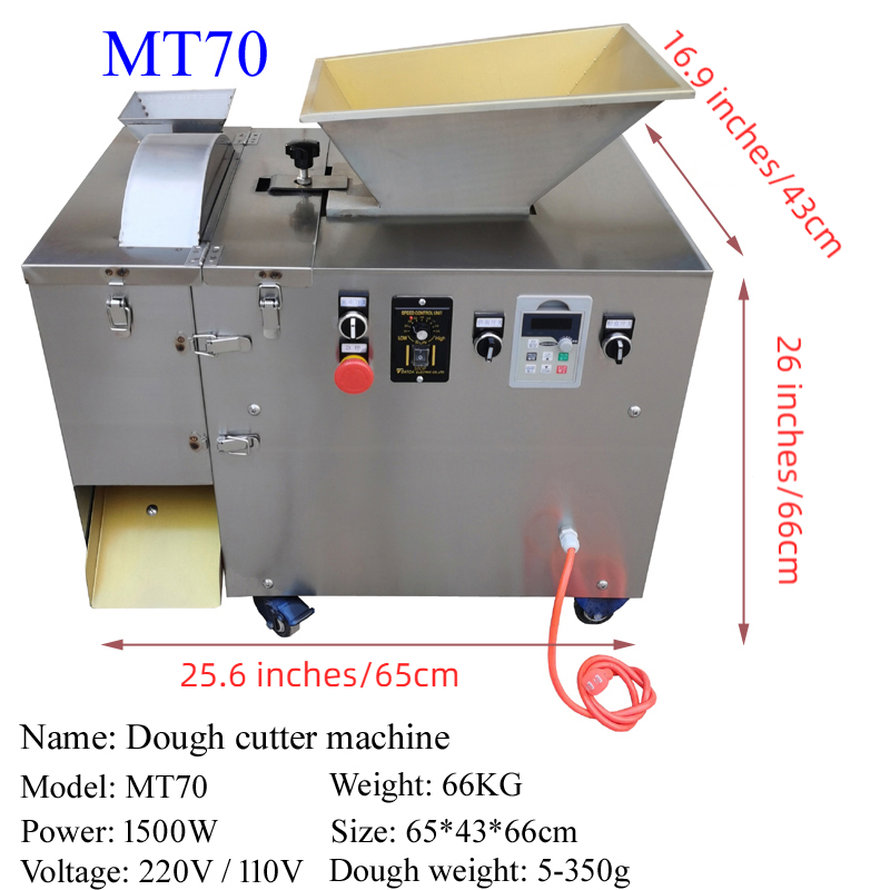 LINBOSS Hocheffizienter Teigteiler, Runder, kommerzielle Dampfbrötchenmaschine, automatische Maschine zur Herstellung runder Teigbällchen