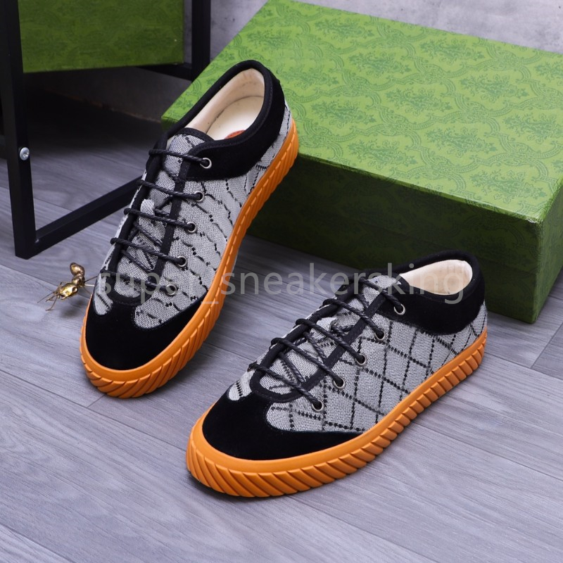 Designer Shoes Men Canvas Shoes Fashion Casual Running Leather Print Classic men's Casual bee Luxury Brand Sneakers Outdoor Size 38-44