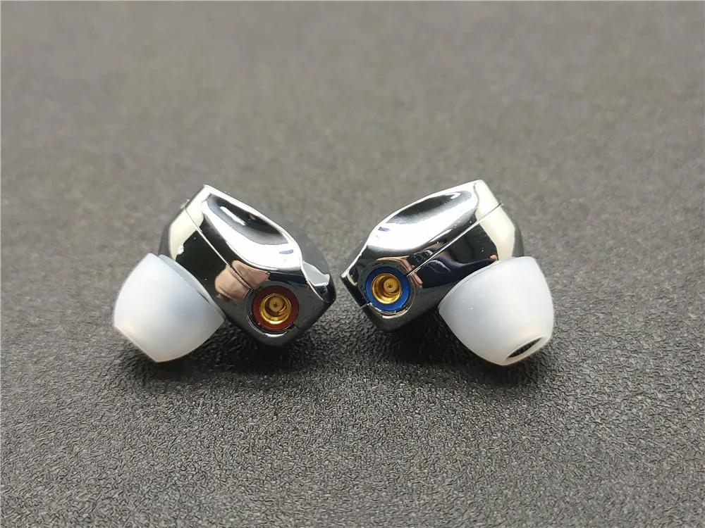 Fones de ouvido senfer dt9 knowles armadura equilibrada + híbrido dinâmico no ouvido fone alta fidelidade dj earplug mmcx conector