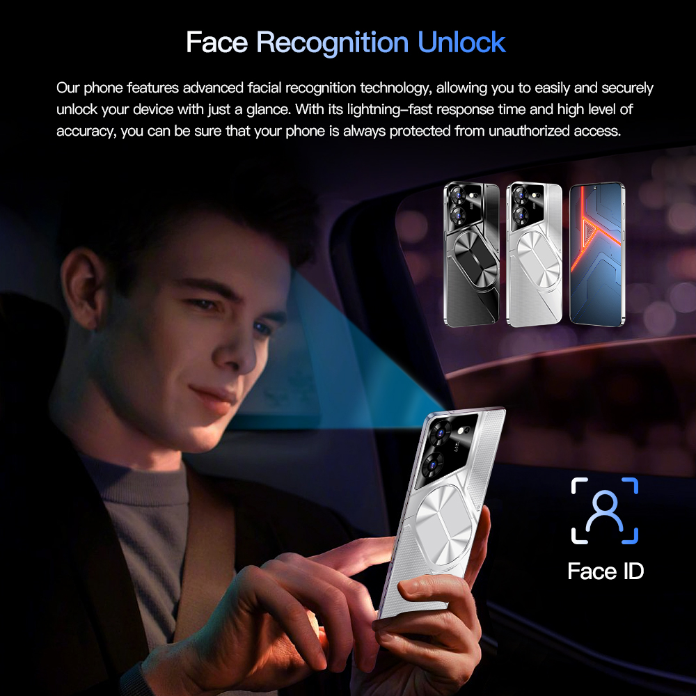 2024 New Unlock Smartphone 16GB+1TB Dual SIM 10 Core Face ID OTG Cellphone