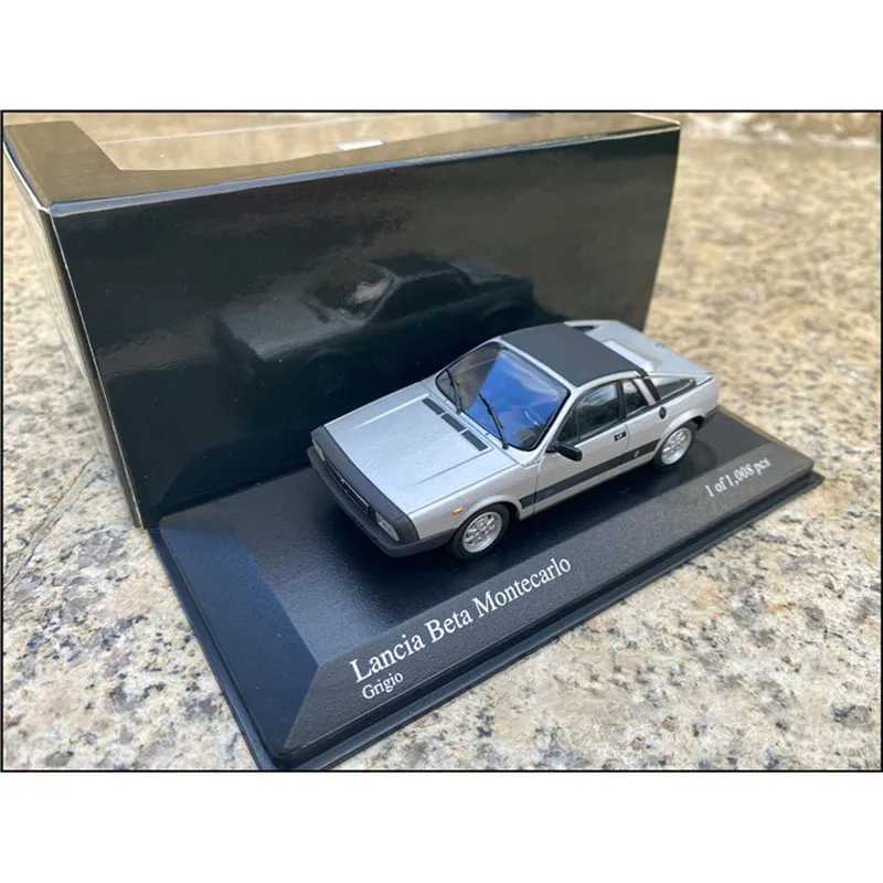 Elektrische/RC Auto Diecast 1 43 Schaal LANCIA Subklassieke Oude Auto Beta Montecarlo Legering Model Auto Speelgoed voor Jongens 18 Jaar Display Collectie GiftL231223