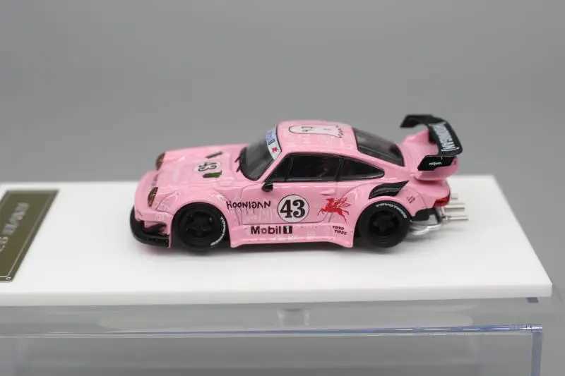 Auto elettrica/RC Modello Star 1/64 911 wide body 930 modificato RWB modello di auto in lega L231223