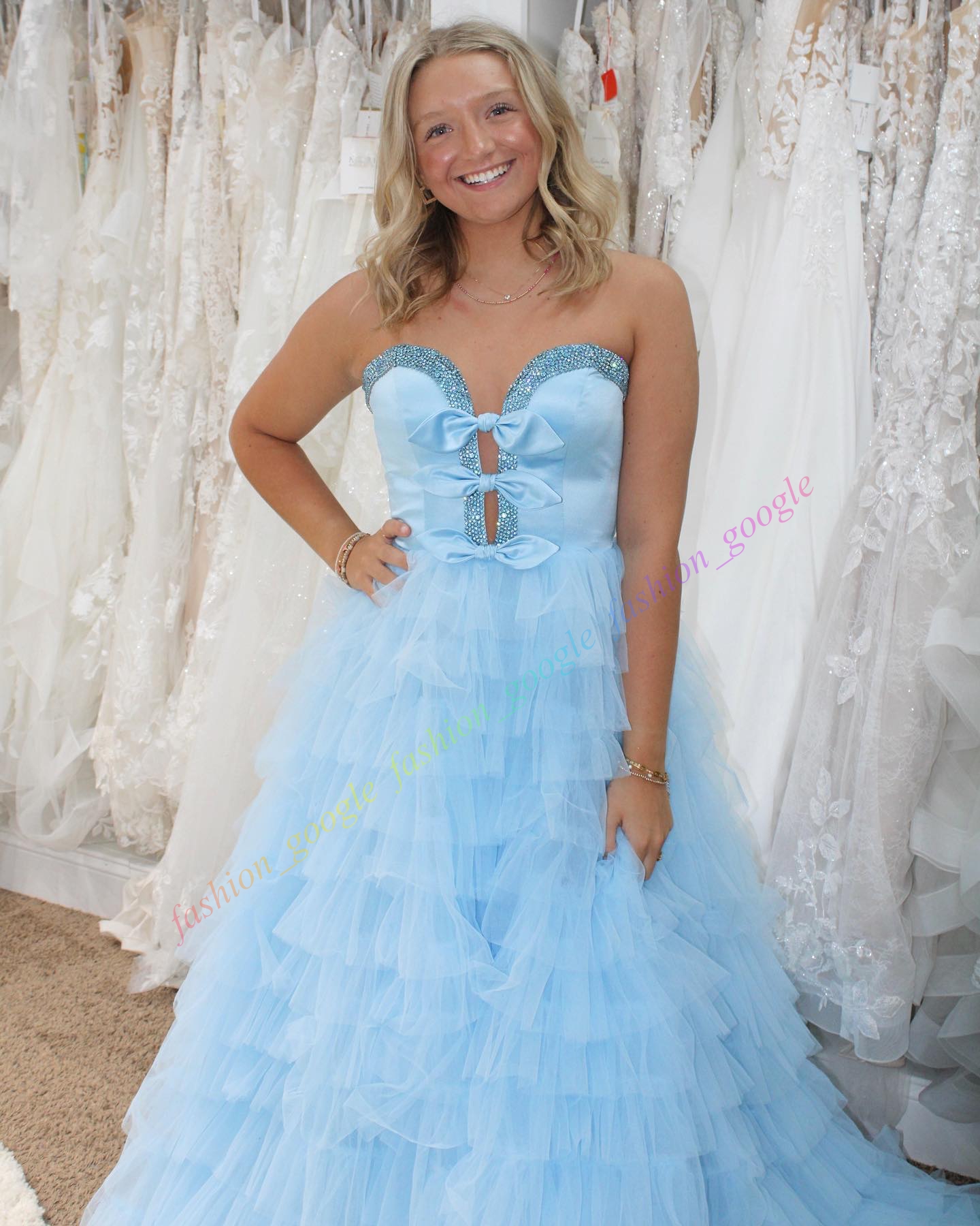 Robe de soirée à volants avec fente, robe longue élégante pour invités de mariage, événement formel d'hiver, soirée de bal, occasions spéciales, concours de beauté, bleu clair, noir