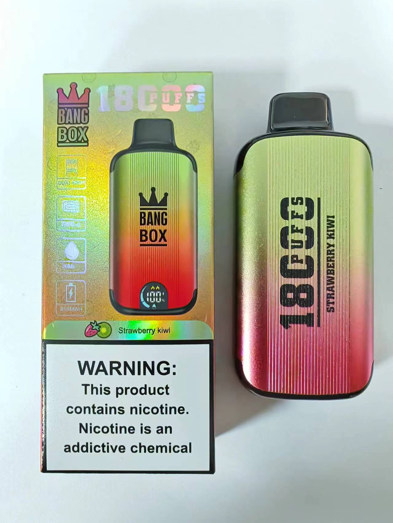 e cigarette Bang box Puff 18000 E Kit de cigarettes Elf Box 18K Puffs jetable Vape Pen Mesh Coil rechargeable 850mAh batterie Vapers 0% 2% 3% 5% 12 couleurs Vaporisateurs DUAL MESH